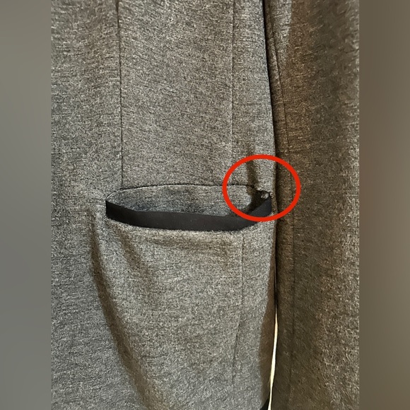 Express Gray with Black Trim Blazer in Size Large - Picture 4 of 8